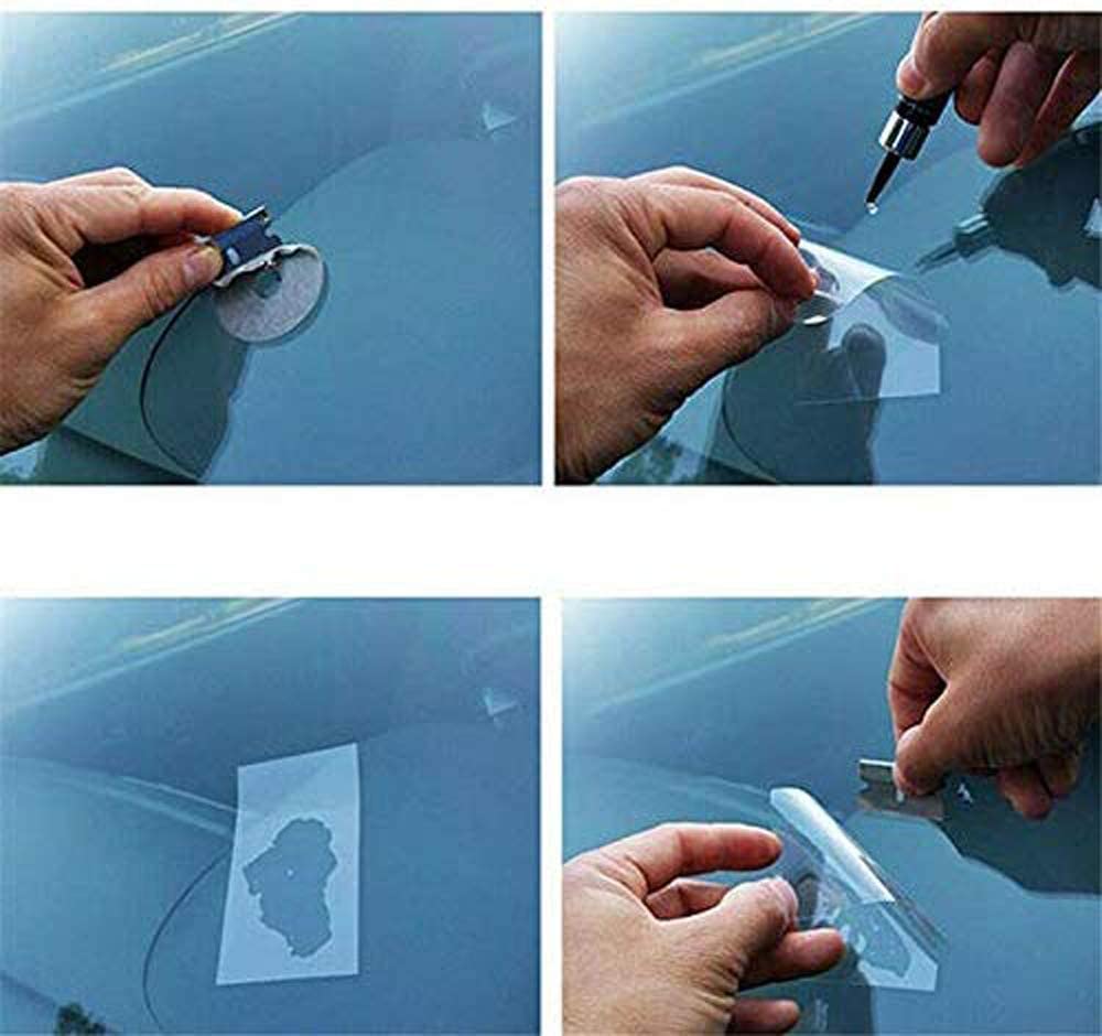 Windshield Chip Repair Kit – DIY Glass Crack Filler Resin for Cars, Trucks & SUVs – Stops Spread of Bulls-Eye & Star Breaks