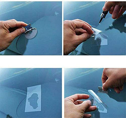 Windshield Chip Repair Kit – DIY Glass Crack Filler Resin for Cars, Trucks & SUVs – Stops Spread of Bulls-Eye & Star Breaks