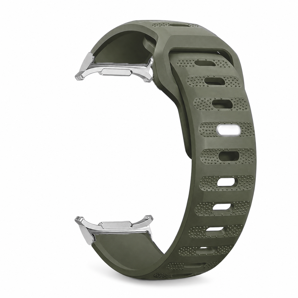 Flexible Silicone Sport Watch Band for Samsung Galaxy Watches – Vented Athletic Design with 13 Colors for 40mm 44mm 46mm 47mm