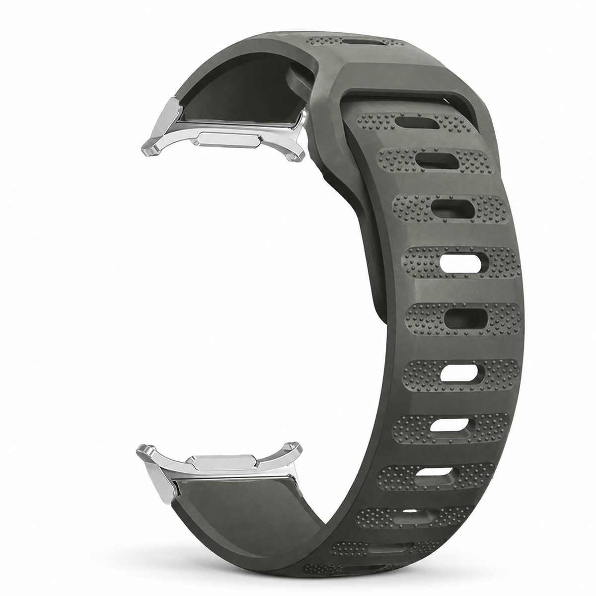 Flexible Silicone Sport Watch Band for Samsung Galaxy Watches – Vented Athletic Design with 13 Colors for 40mm 44mm 46mm 47mm