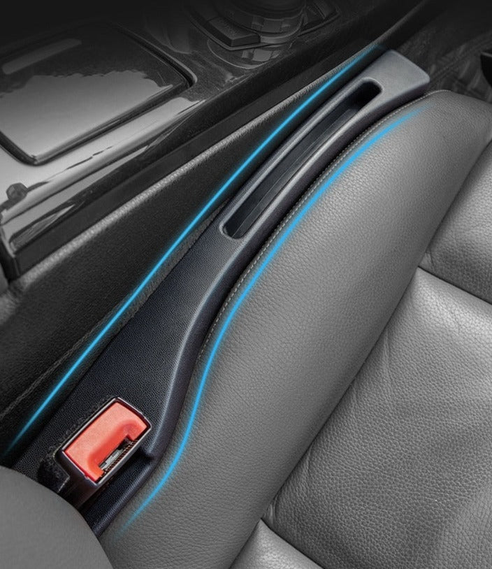 Console Gap Filler Inserts For Front Bucket Seats – Padded Leatherette Spacers Prevent Dropped Items Between Car Seat & Center Console – Uni
