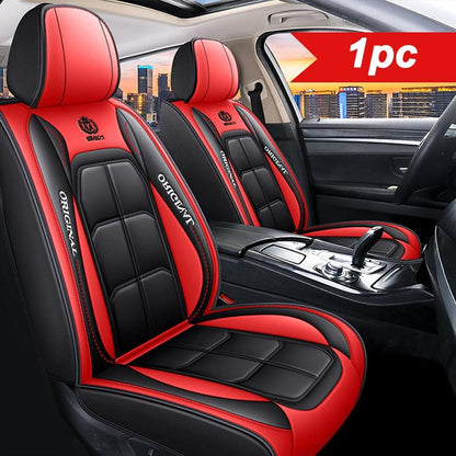 Car Seat Covers for Front Seats, Faux Leather Car Seat Cover with Padded Foam Core, Universal Auto Seat Cover