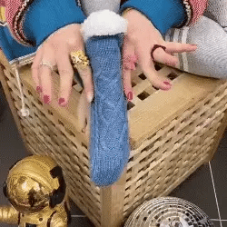 Thermal Socks Fleece-Lined Non-Slip Grip