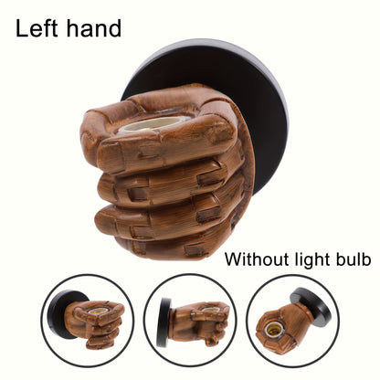 Sculptural Fist Wall Sconce – Resin Hand-Shaped Fixture with E26 Socket for Bedroom, Hallway, Restaurant – Industrial Décor Statement Piece