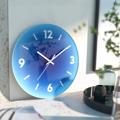 Wall Clock Silent Quartz Scratch-Resistant Glass 11.8 Inch