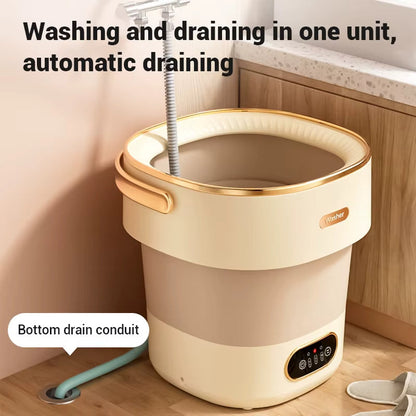 Clean Jet | Portable Travel-Ready Washing Machine with Foldable Design | Compact Laundry Solution for Small Spaces