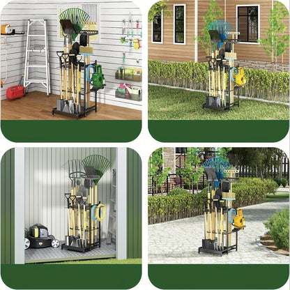 Sturdy Metal Tool Organizer for Outdoor Spaces