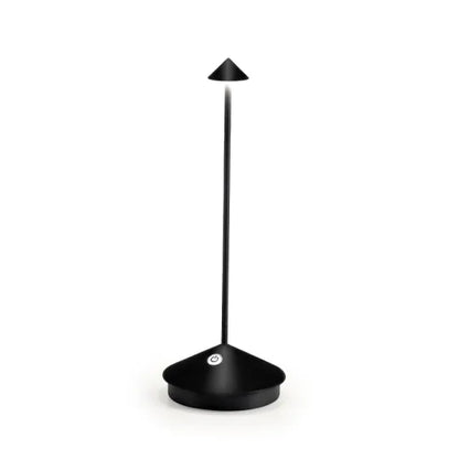 Rechargeable LED Desk Lamp with Dimmer - Cordless Aluminum Light for Patio, Dining & Bedside - 11.4 in Tall, 2700K Warm Glow, USB Powered fo