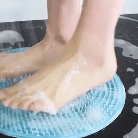 Foot Massage Pad Silicone Suction Cups & Exfoliating Bristles