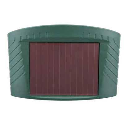 Solar Wildlife Deterrent Device Ultrasonic Outdoor Yard Defender 30 ft Range Motion-Activated Strobe Light Weatherproof for Gardens Lawns Fl