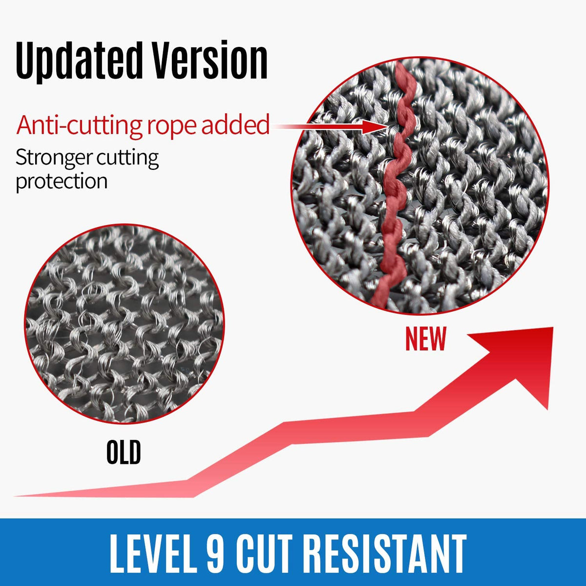 Cut-Resistant Stainless Steel Mesh Safety Glove for Kitchen, Oyster Shucking, Fishing & Food Prep