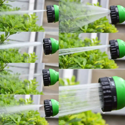 Expandable Garden Hose 25 ft to 200 ft with 7-Pattern Spray Nozzle for Yard Watering Car Wash Pet Bathing