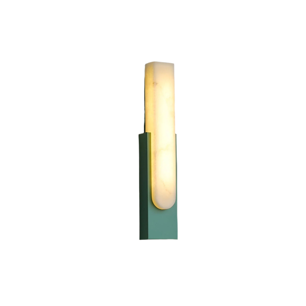 LED Sconce Light 20 Inch Vertical Alabaster Shade Gold Base Hardwired Modern Bedroom Hallway Wall Fixture for Contemporary Homes