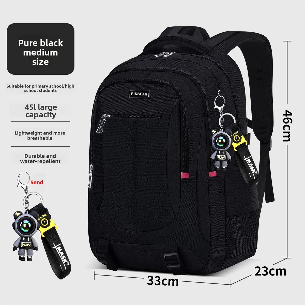 Multi-Compartment Student Backpack with Padded Laptop Sleeve & Adjustable Straps for School, College & Everyday Use