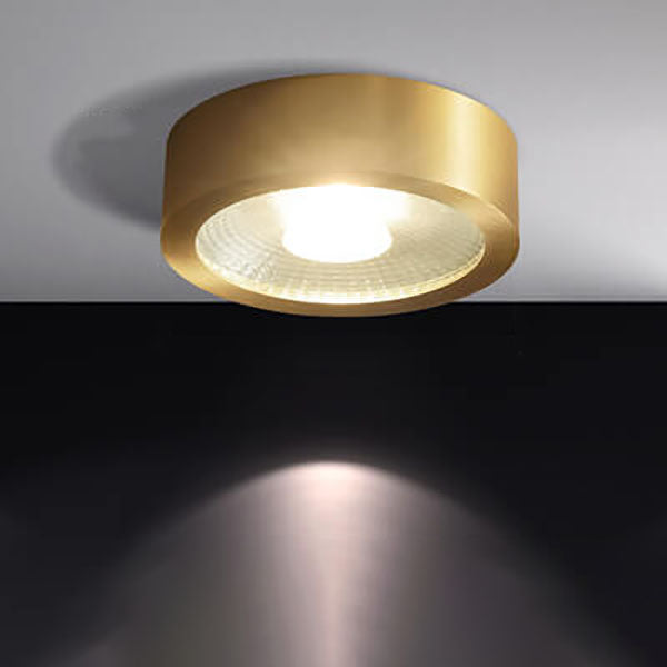 Recessed LED Ceiling Light Copper Finish 5 in Round Ultra Low Profile for Bedroom Entryway Kitchen