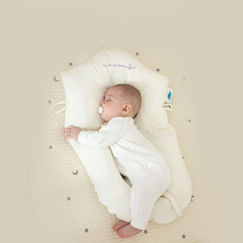Baby Sleep Pillow Hypoallergenic Infant Neck Support Cushion 0-2 Years Ergonomic Head Positioner for Newborns