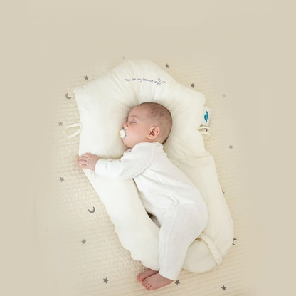 Baby Sleep Pillow Hypoallergenic Infant Neck Support Cushion 0-2 Years Ergonomic Head Positioner for Newborns