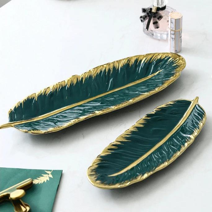 Leaf Ceramic Platters