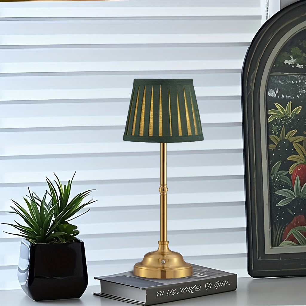 Caden Table Lamp - Cordless Brass, Touch Dimmable, LED