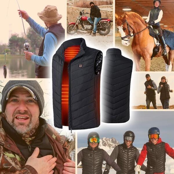 USB Electric Heated Body Warmer with 3 Temperature Settings for Winter Outdoor Activities