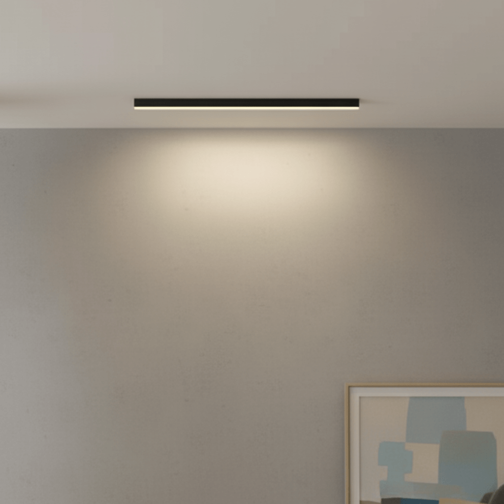 LED Flush Mount Fixture 24 Inch Aluminum Contemporary Overhead Light for Kitchen Dining Room Hallway Office Bedroom Energy-Saving Integrated
