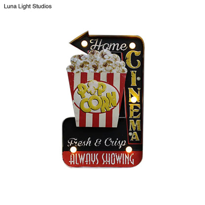 LED Novelty Wall Light Battery-Powered Metal Sign Sconce for Kids Room, Game Room & Man Cave – Beer, Car, Anchor Shaped Night Light in