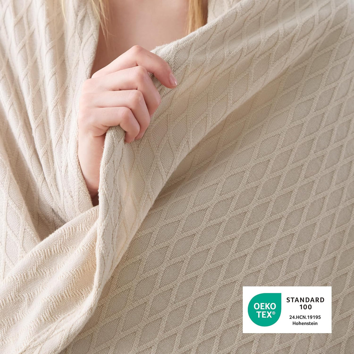 Cozy Comfort | Cooling Bamboo Rayon Blanket for Hot Sleepers | Lightweight & Breathable Summer Throw for Bed and Couch