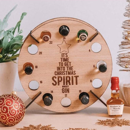 Festive Wooden Advent Calendar for Beer Lovers