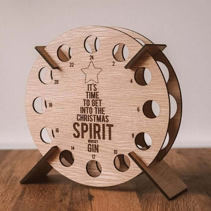 Festive Wooden Advent Calendar for Beer Lovers
