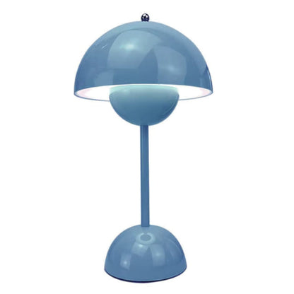 Rechargeable Cordless Table Lamp with Touch Dimmer – 3 Brightness Levels, Warm LED Light, Retro Flower Design for Bedside, Living Room &