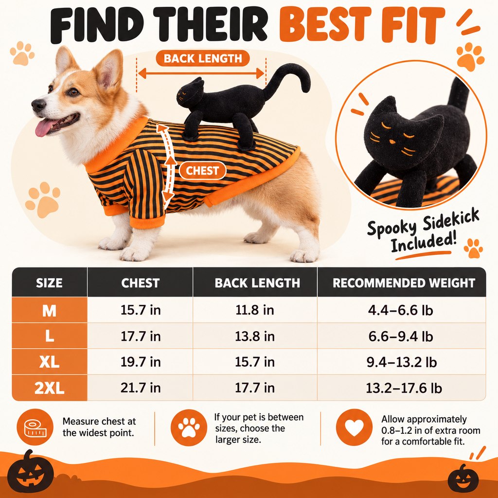 Ortekor Black Cat Rider Halloween Pet Costume - Funny 3D Dog & Cat Outfit for Trick-or-Treating, Parties & Photos with Easy-Movement Design