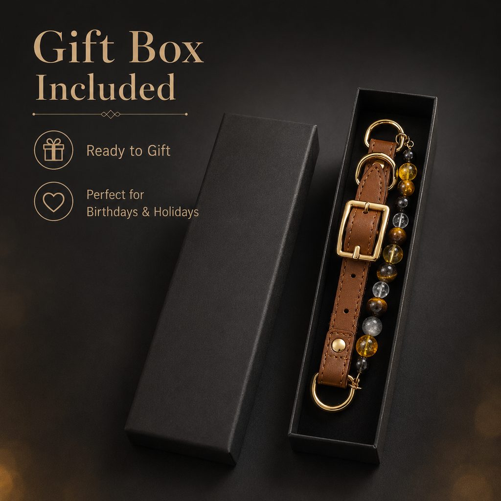 Ortekor Four Elements Crystal Pet Collar Gift Box for Cats & Small Dogs - Photo-Ready Astrology Pet Jewelry for Birthdays, Holidays & Meaningful Pet Gifts