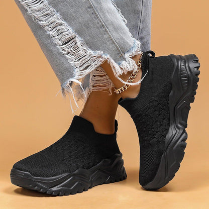 Cushioned Arch-Support Slip-On Sneakers for Women & Men – Lightweight Walking Shoes with Plush Foam Sole, Hands-Free Design for All-Day