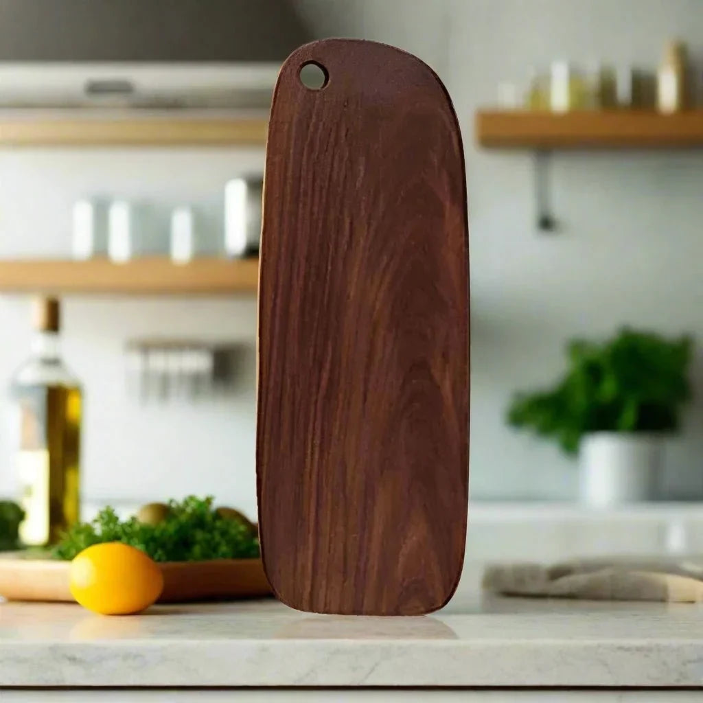 Walnut Wood Prep and Presentation Platter for Charcuterie, Cheese, Bread & Kitchen Use | Natural Hardwood Carving Surface