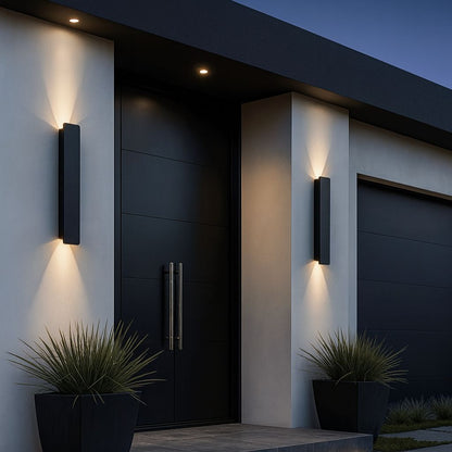 Outdoor LED Wall Sconce Aluminum Waterproof Fixture for Garden Patio Entryway Exterior House Lighting 6W 18W 24W