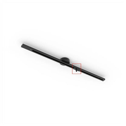Track Light Adapter 3-Inch ABS Twist-Lock Connector for Adjustable Pendant Fixture Rail Systems Kitchen Dining Commercial Spaces Low-Profile