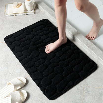 Plush Microfiber Bathroom Rug 20×31 Inches Cream Non-Slip Backing Quick-Dry Water-Absorbent Floor Runner for Shower Kitchen Laundry Room
