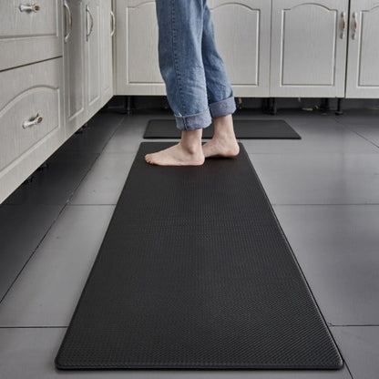 Cushioned Floor Runner Red 47×18 Inch for Kitchen Standing Workspace Office Sink Area Anti-Slip Water-Resistant Foam Padding Home Relief