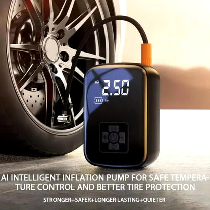 Portable Electric Tire Inflator with Auto Shutoff & Digital Gauge for Car, Bike, Ball – Compact Rechargeable Air Pump 150 PSI LED Light