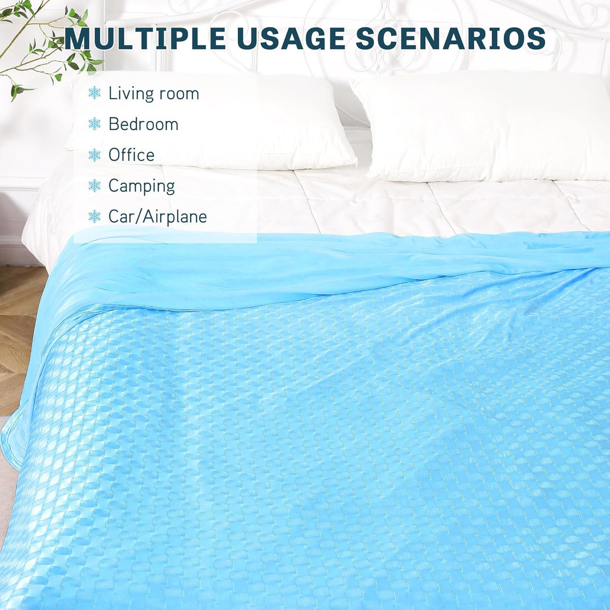 Chill Comfort | Cooling Summer Blanket with Double-Sided Cold Effect | Breathable & Lightweight for Hot Sleepers