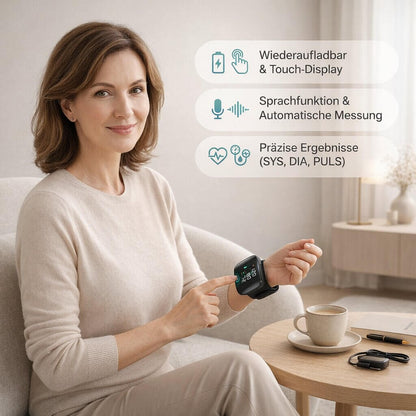 Wrist Blood Pressure Monitor | Rechargeable Digital Device