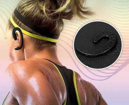 Bone Conduction Headphones with Open-Ear Hook Design for Running & Cycling
