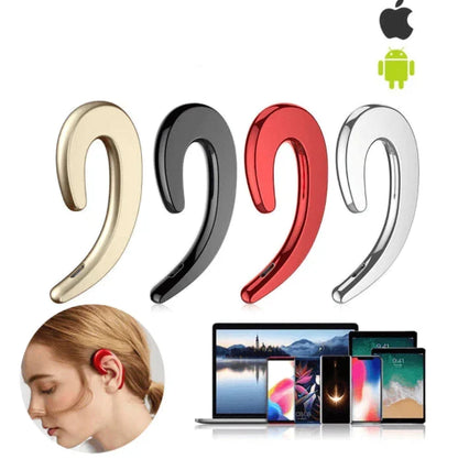 Bone Conduction Headphones with Open-Ear Hook Design for Running & Cycling