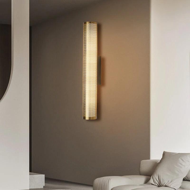 Hardwired Bathroom Vanity Light Fixture with Gold Finish, Modern Wall Mount Sconce for Bedroom, Living Room, Powder Room & Hallway