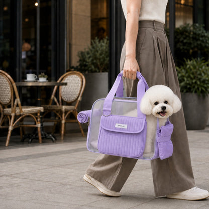 Ortekor Breathable Mesh Pet Carrier Tote for Cats & Small Dogs - Comfortable Travel Bag for Cafes, Vet Visits & Daily Outings