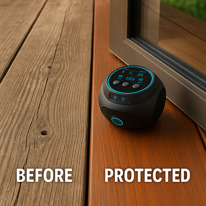360-Degree Ultrasonic Insect Repeller for Patios, Decks & Outdoor Spaces – Chemical-Free Flying Bug Control for Yards & Porches