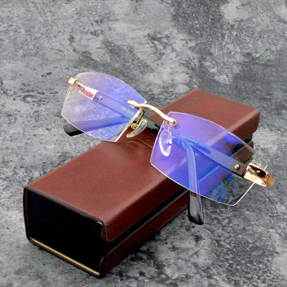 Progressive No-Line Reading Glasses with Blue Light Filter – Computer Readers for Men & Women