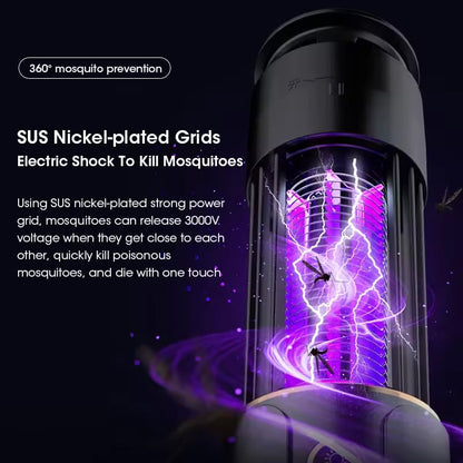 Indoor Electronic Mosquito Zapper Trap with UV Light and Night Light Function for Bedrooms and Living Spaces