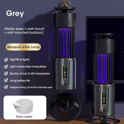 Indoor Electronic Mosquito Zapper Trap with UV Light and Night Light Function for Bedrooms and Living Spaces