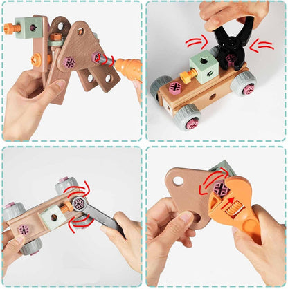 Creative Builder | Toy Tool Set with 100 Realistic Pieces | Inspires Imagination and Motor Skills for Kids